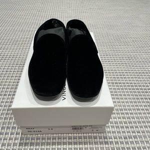 Vince Women's Bray Black Velvet Loafer Flat
